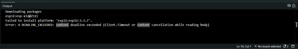 Gagal Install ESP32