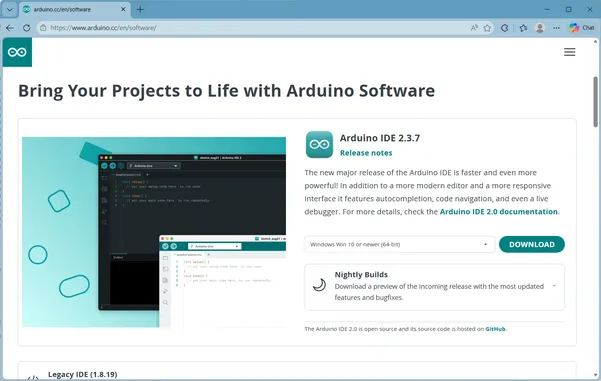 Halaman Website Arduiono