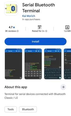 Gambar aplikasi serial bluetooth terminal di playstore