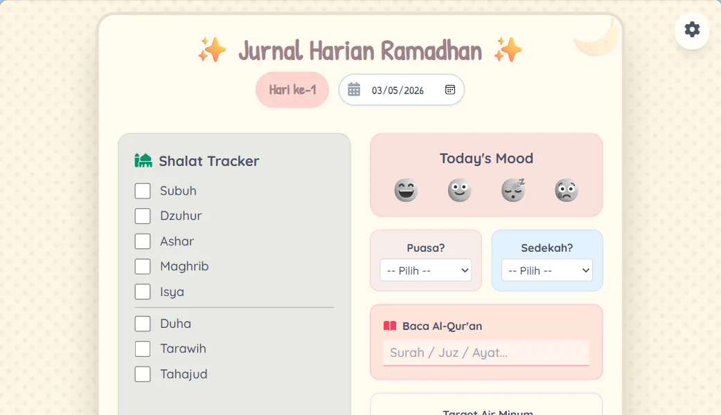 Aplikasi Jurnal Ramadhan